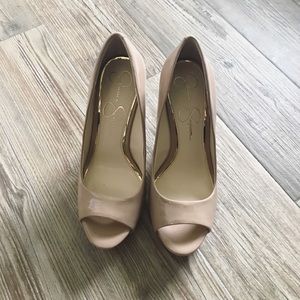 BRAND NEW Jessica Simpson Nude Wedges!